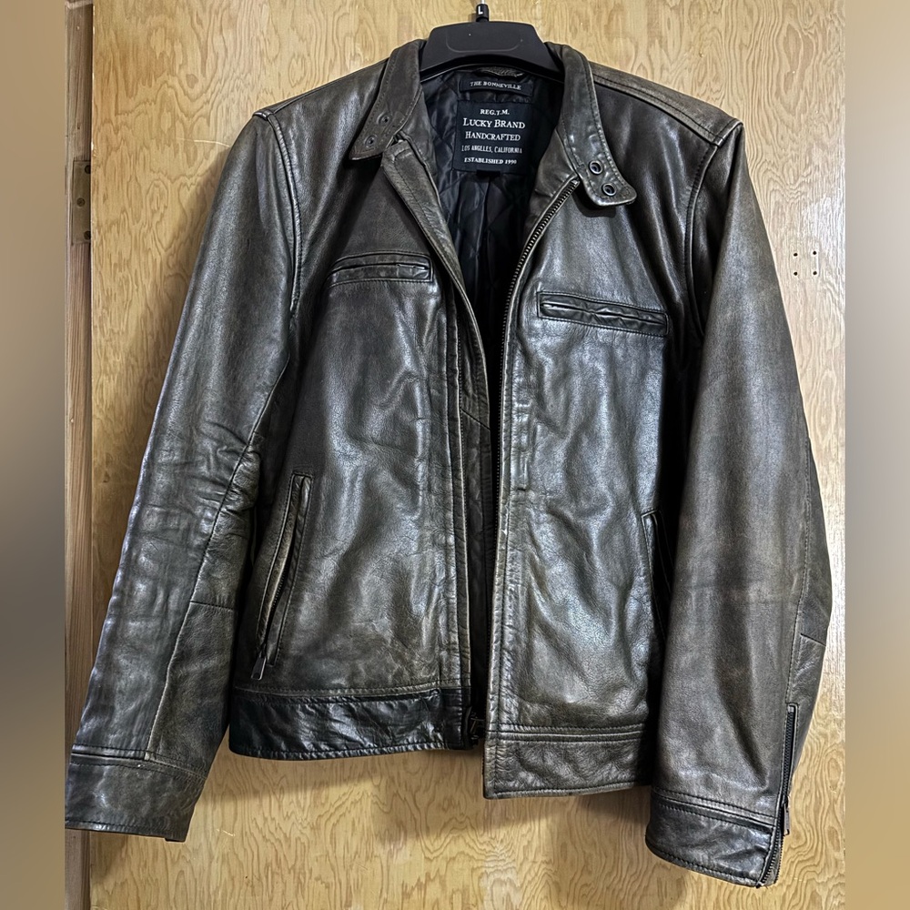 Lucky Brand Bonneville Men’s Leather Jacket